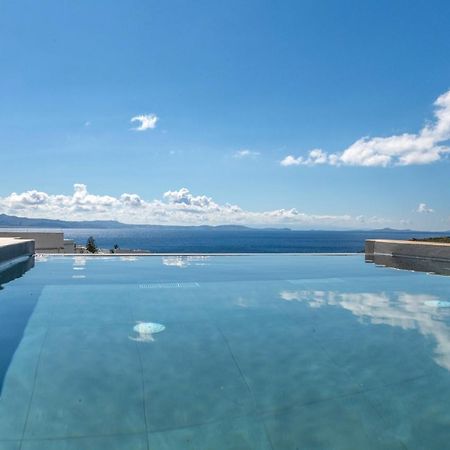 Villa With View Of Agios Ioannis And Pool With Jacuzzi Exterior photo