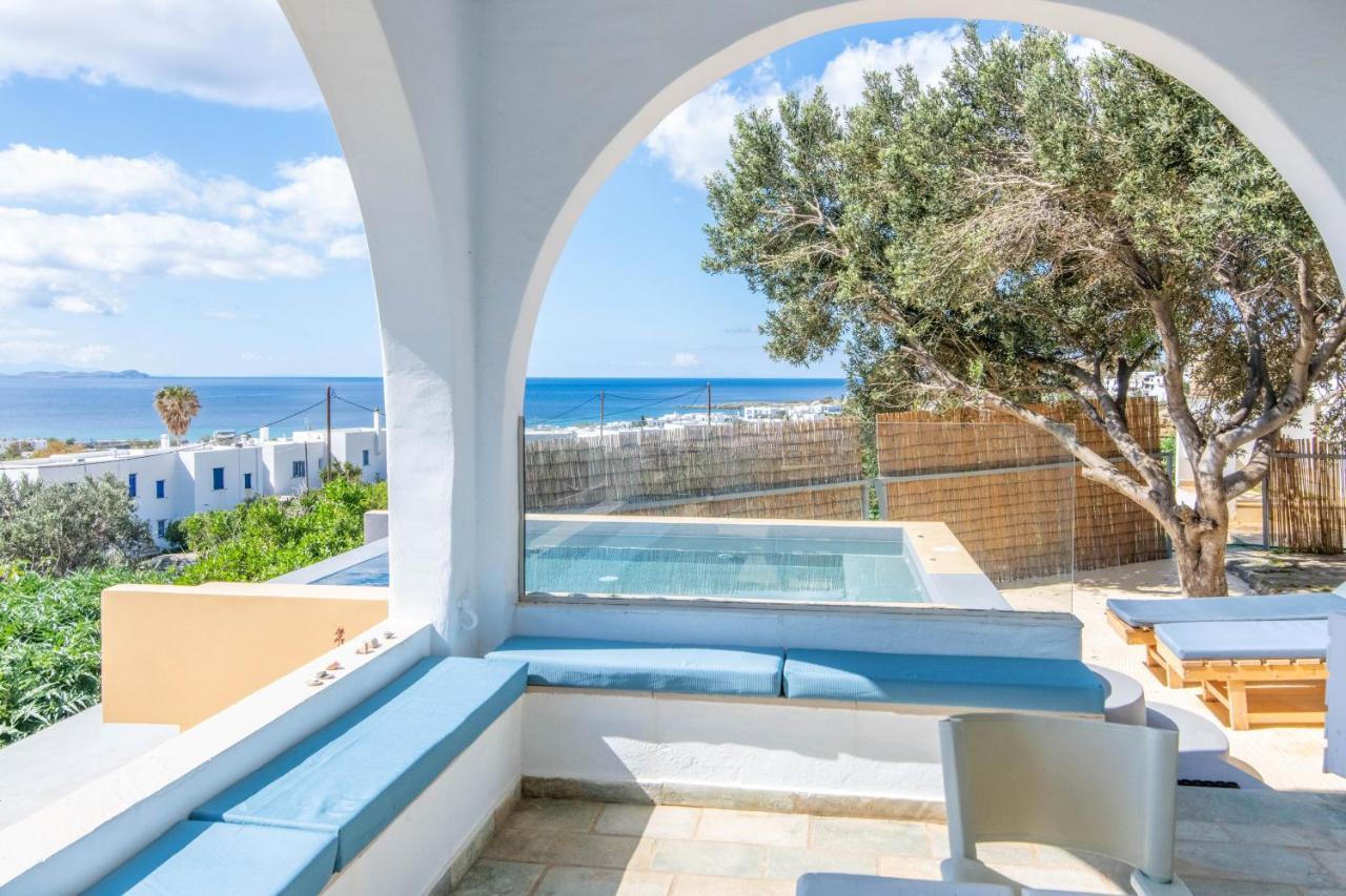 Villa With View Of Agios Ioannis And Pool With Jacuzzi Exterior photo